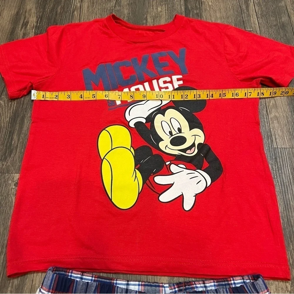 Boys Disney Junior Mickey Mouse Tee Shirt And Short Set Size 10/12